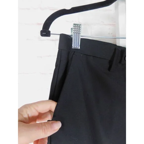 Men's Slim Black Dress Pants - Picture 4 of 12